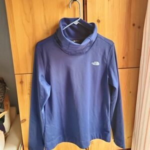 The North Face Women's Blue Fleece Turtle Neck Top size Large